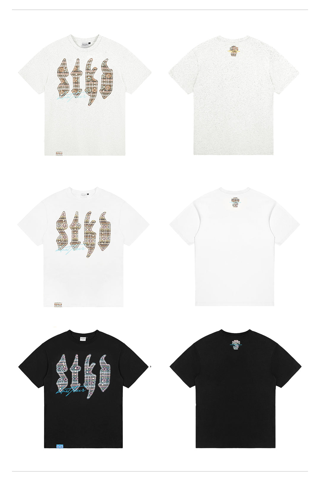 Small Town Kid Ethnic STKD Patch Pearl Embellished Tee | Face 3 Face