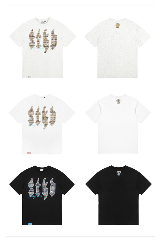 Small Town Kid Ethnic STKD Patch Pearl Embellished Tee | Face 3 Face