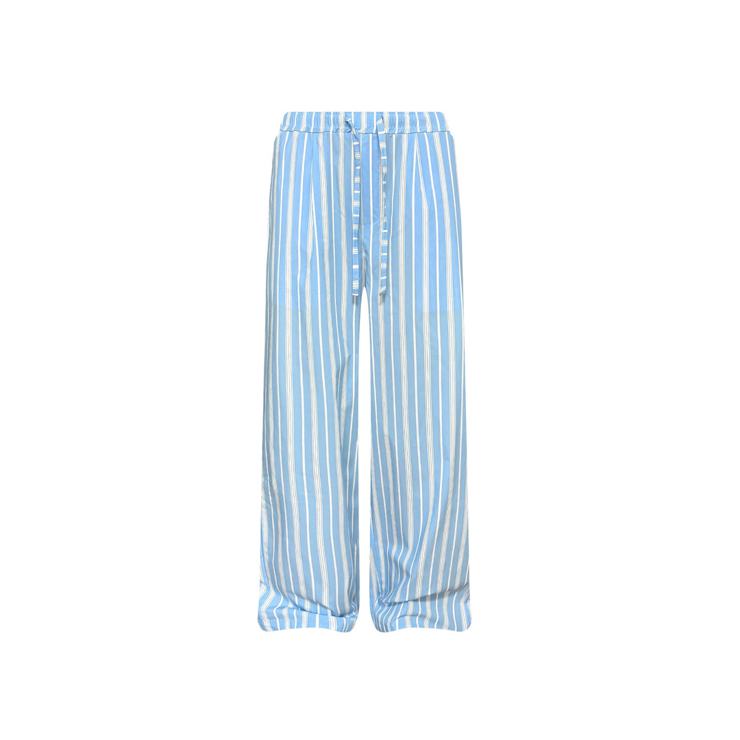 S45 Light Blue Striped Pajama Pants | Face 3 Face