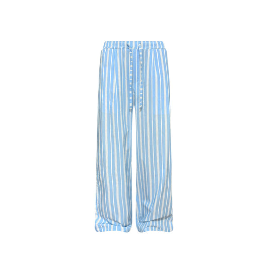 S45 Light Blue Striped Pajama Pants | Face 3 Face