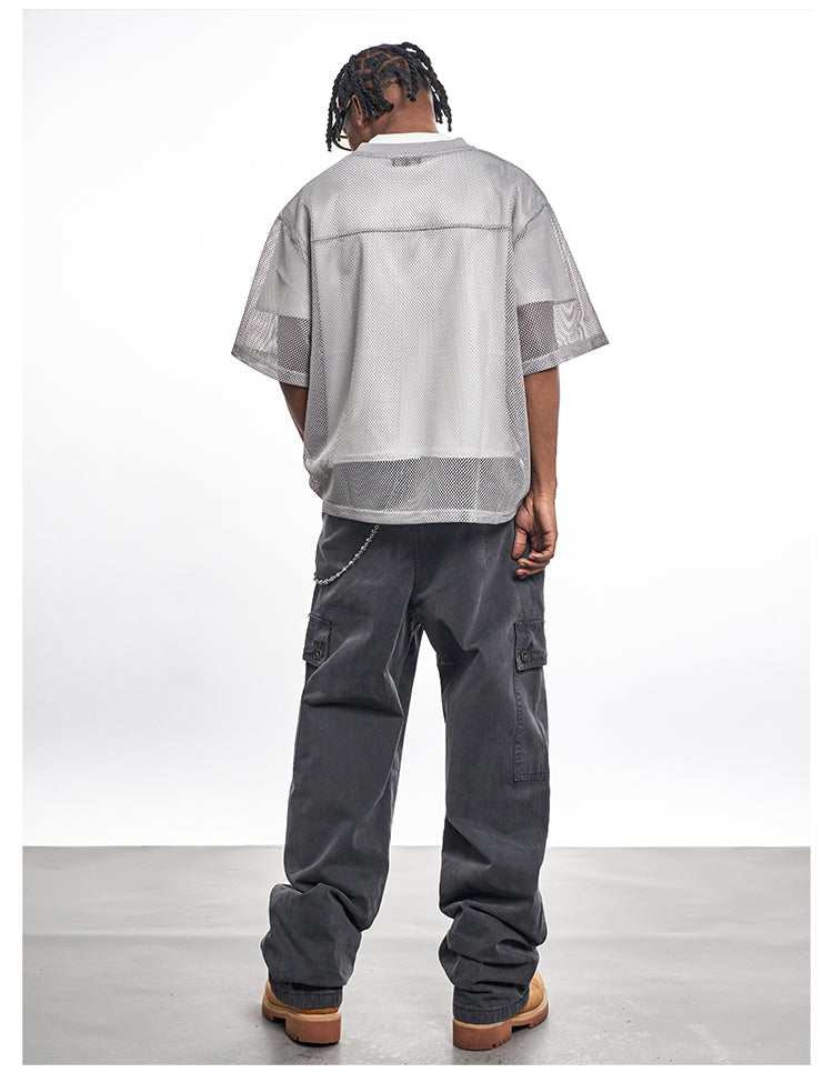 F3F Select Letter Printed Logo Mesh Hockey Jersey Tee | Face 3 Face