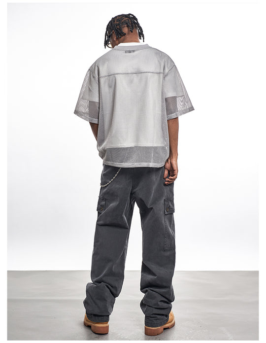 F3F Select Letter Printed Logo Mesh Hockey Jersey Tee | Face 3 Face