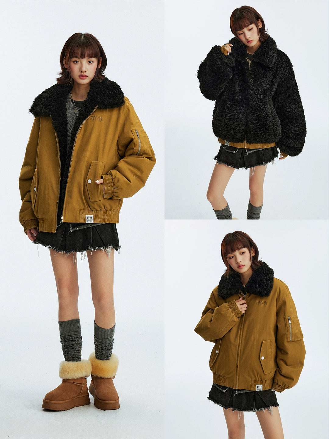 MEDM Reversible Sherpa Flight Jacket | Face 3 Face