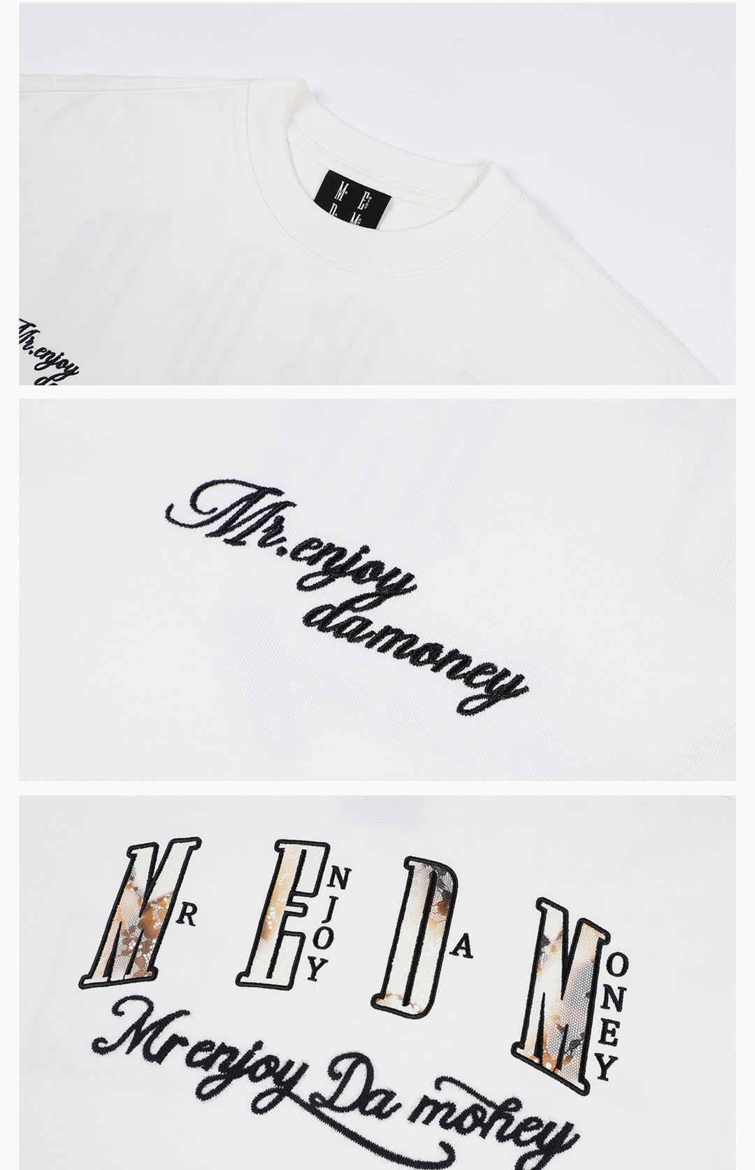 MEDM Fire Lace Logo Patch Long Sleeve Tee | Face 3 Face