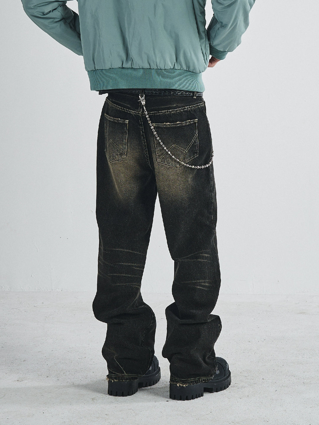 RUSURE Cat Whiskers Washed Jeans | Face 3 Face