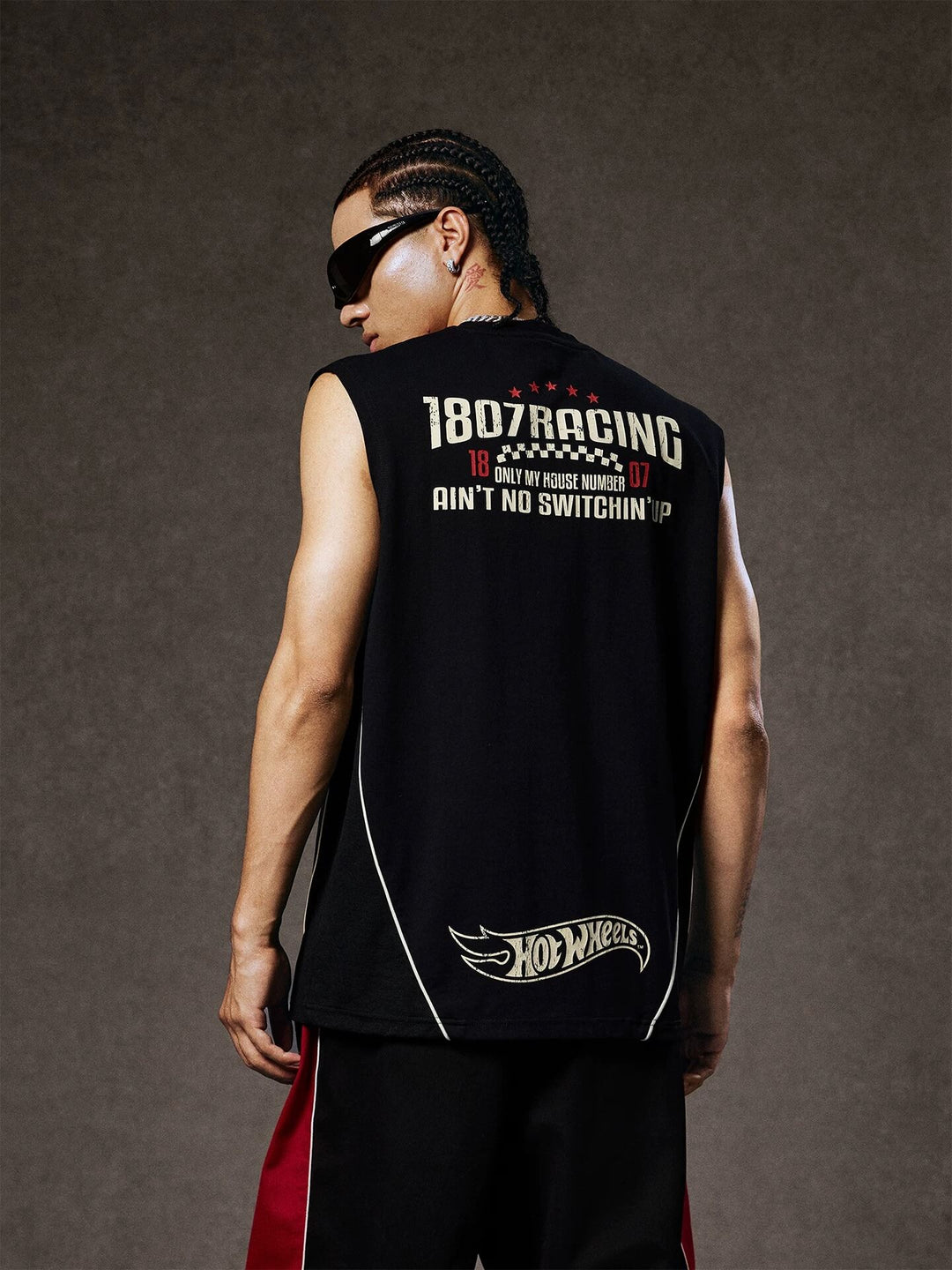 1807 Hot Wheels Racing Vintage Print Sleeveless Tee | Face 3 Face