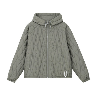 Harsh and Cruel Mountaineering Buckle Hooded Puffer Quilted Jacket | Face 3 Face