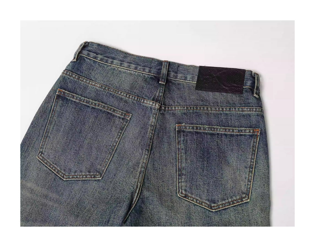 KARMANISTIC Washed Distressed Rhinestone Baggy Jeans | Face 3 Face