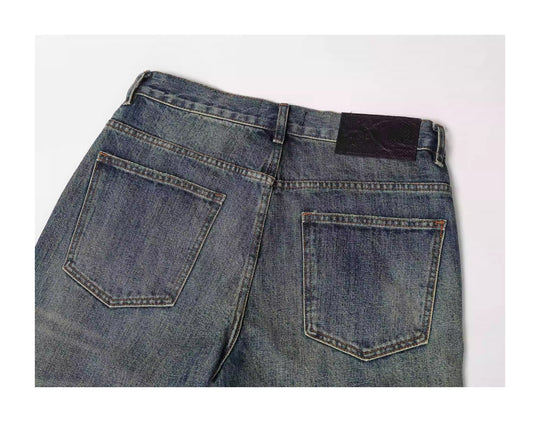 KARMANISTIC Washed Distressed Rhinestone Baggy Jeans | Face 3 Face