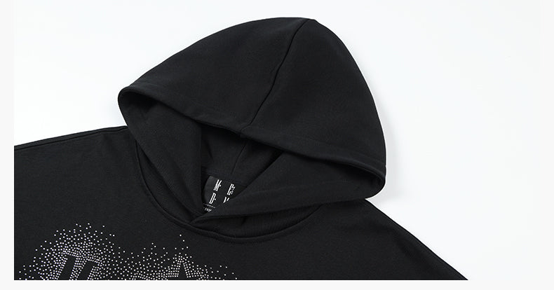 MEDM Rhinestone Star & Logo Hoodie | Face 3 Face
