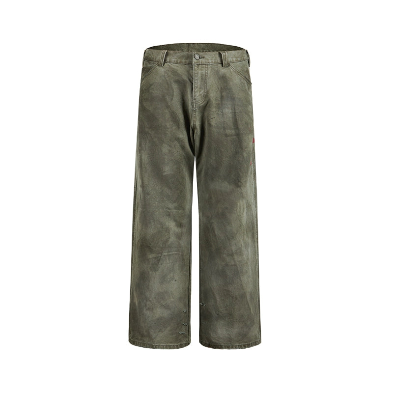 Remedy Kiss Mark Distressed Hole Work Painter Pants | Face 3 Face