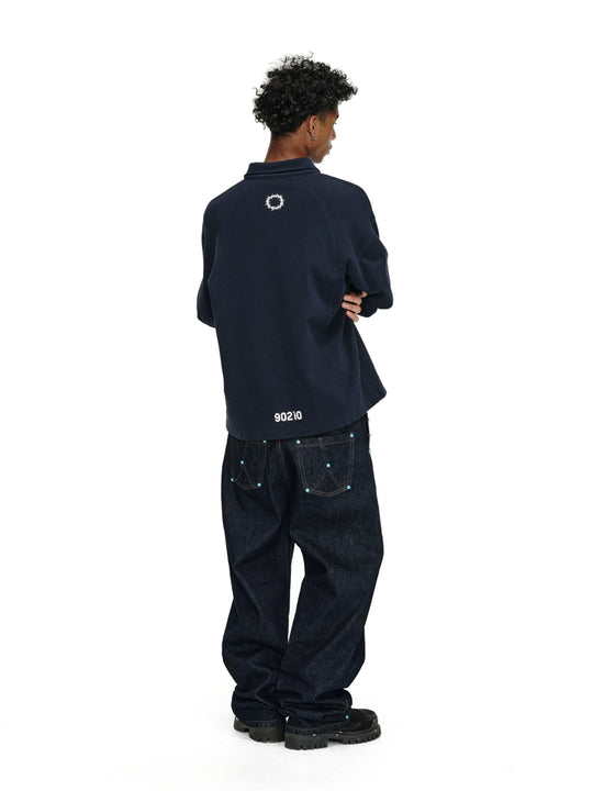 ANTIDOTE Blue Stone Studded Jeans | Face 3 Face