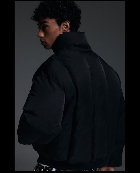 NOVACAM Stand-Up Collar Short Puffer Jacket | Face 3 Face