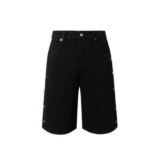 YADcrew Side Stud Denim Shorts | Face 3 Face