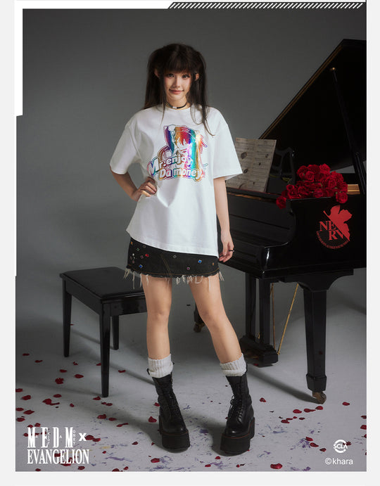 MEDM x EVA Colorful Character Print Tee | Face 3 Face