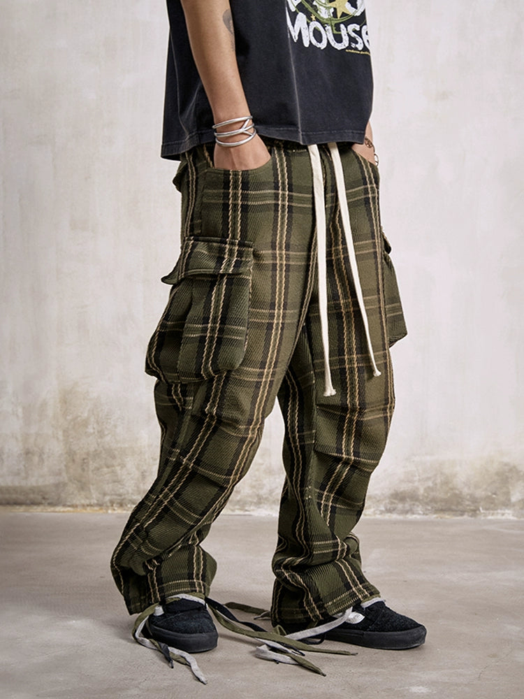 Remedy Plaid Work Cargo Pants | Face 3 Face