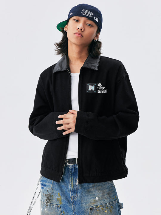 MEDM Turquoise Metal Patch Detroit Jacket | Face 3 Face