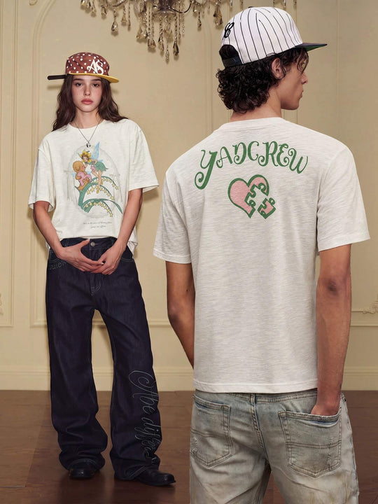 YADcrew Puppy and Fairy Print Tee | Face 3 Face