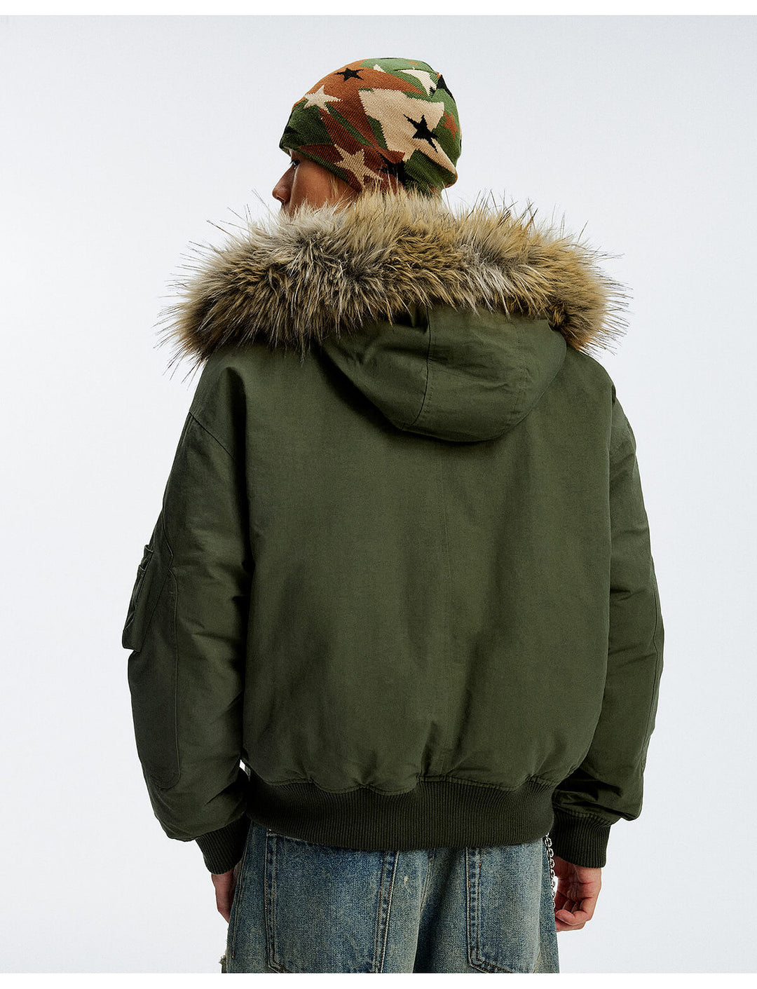 MEDM Fur Hood N-2B Flight Jacket | Face 3 Face
