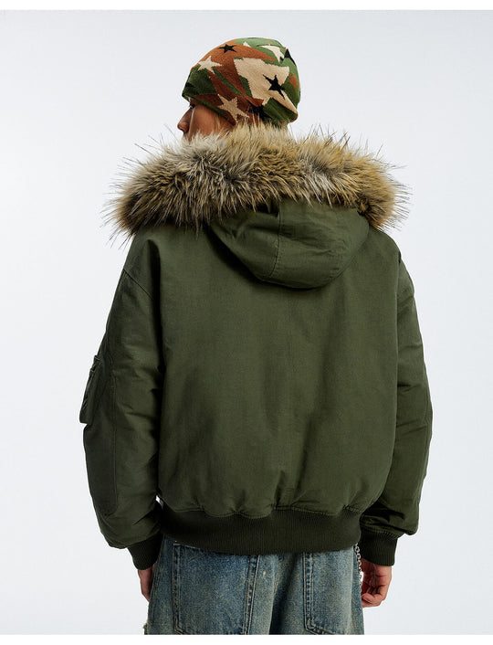 MEDM Fur Hood N-2B Flight Jacket | Face 3 Face