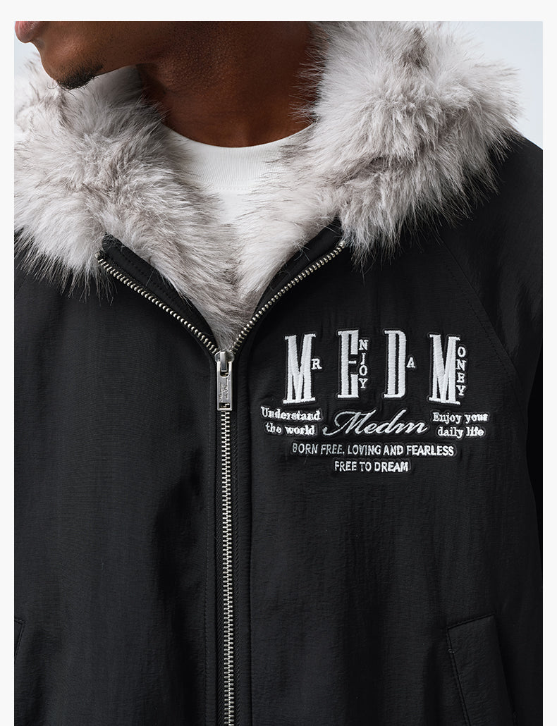 MEDM Fur-Lined Hooded Jacket | Face 3 Face