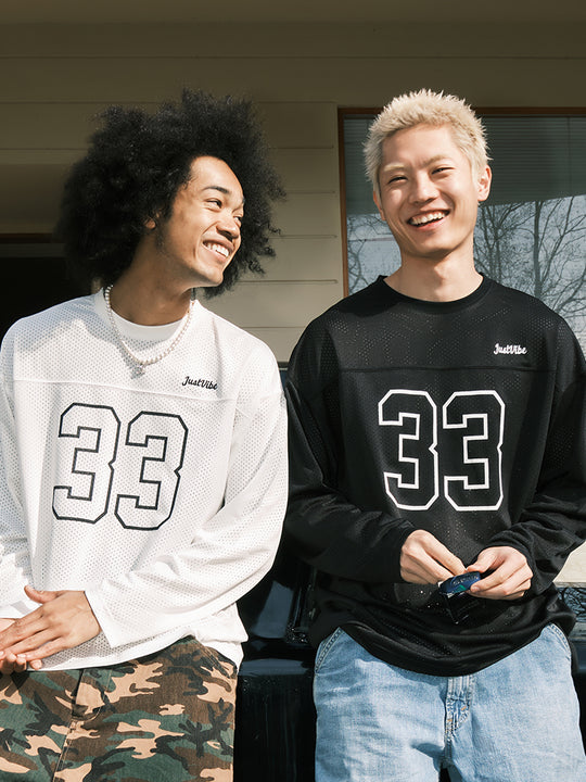 JUST VIBE 33 Numbering Printed Mesh Hockey Jersey | Face 3 Face