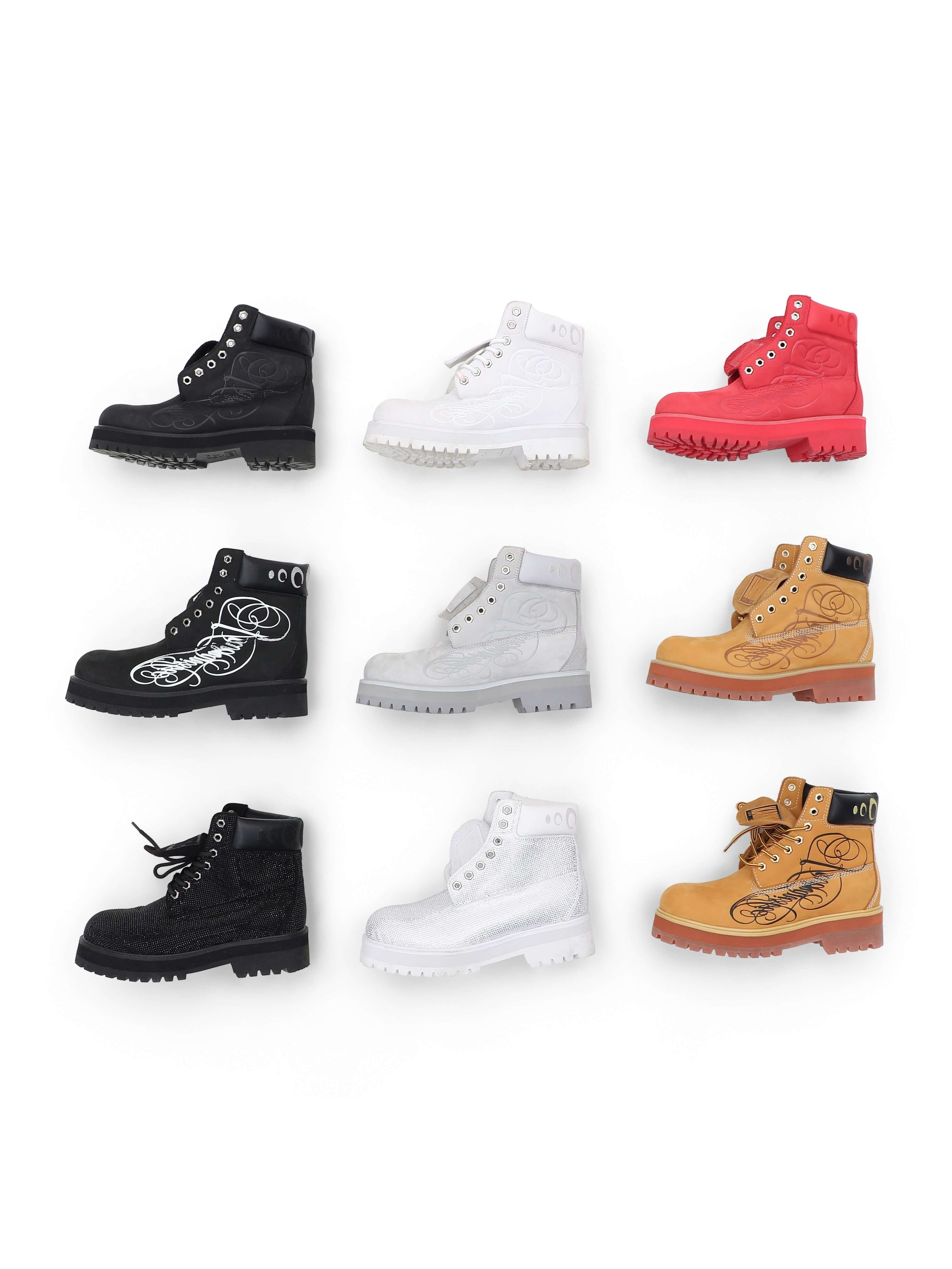 KARMANISTIC Nubuck Leather Embroidered Work Boots | Face 3 Face