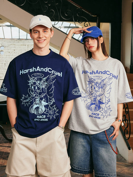 Harsh and Cruel Angel Graffiti Print Tee | Face 3 Face