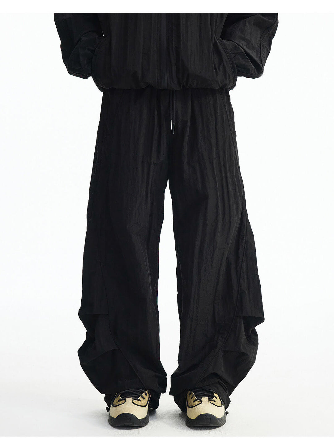 MEDM Sheen Texture Lightweight Utility Track Pants | Face 3 Face