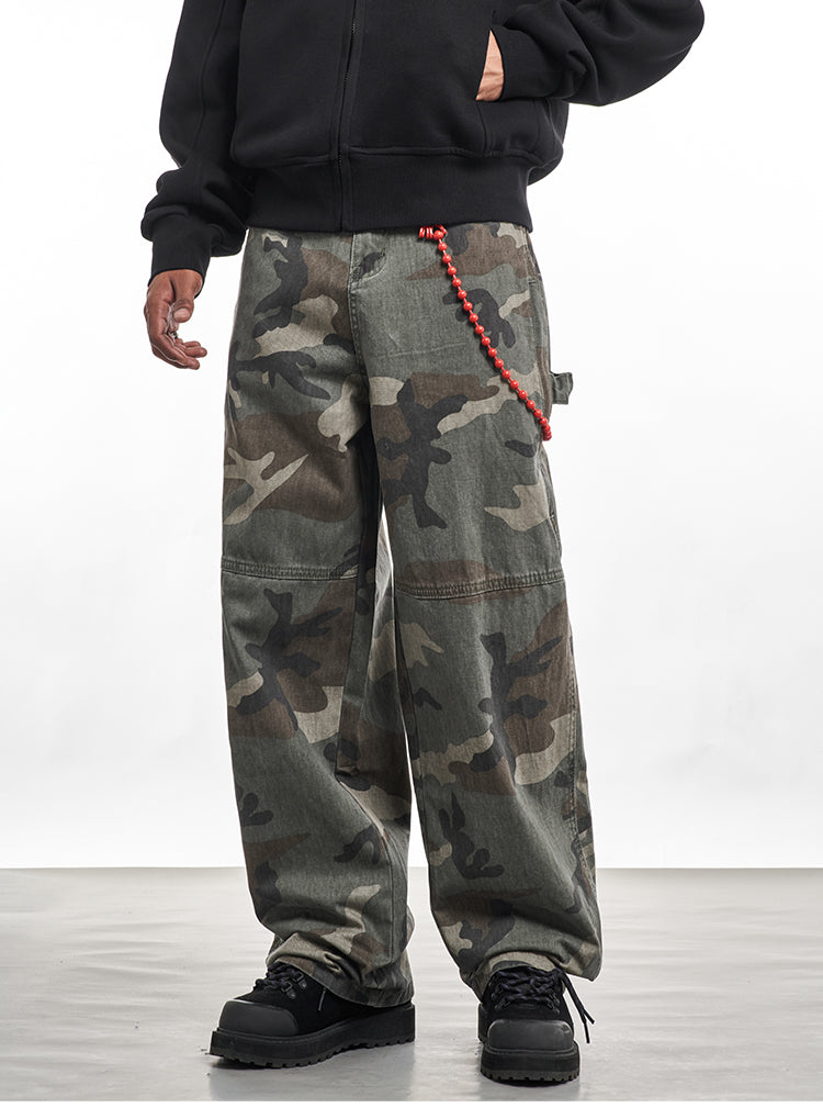 F3F Select Camouflage Work Baggy Jeans | Face 3 Face