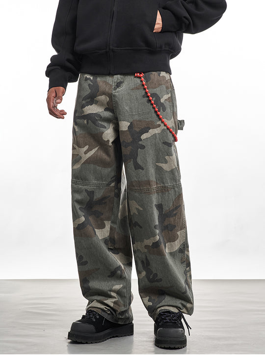 F3F Select Camouflage Work Baggy Jeans | Face 3 Face