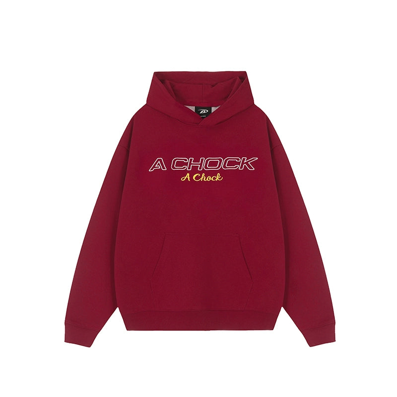Men's puff print hoodie | Achock Flower Logo Embroidered Hoodie | Face 3 Face