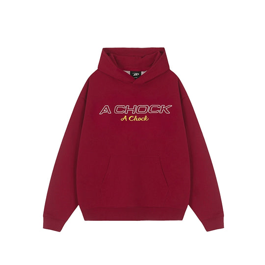 Men's puff print hoodie | Achock Flower Logo Embroidered Hoodie | Face 3 Face