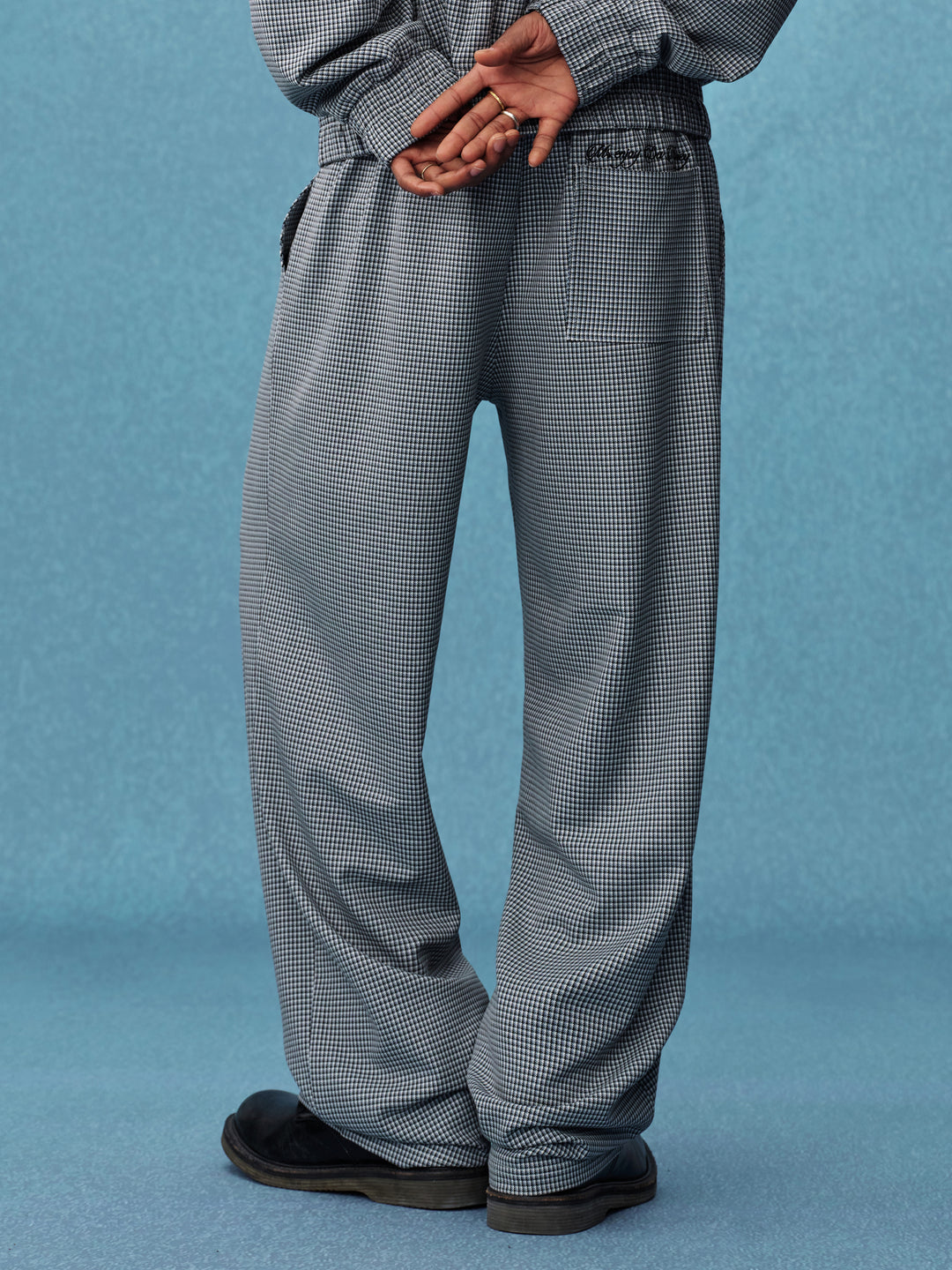 MEDM Houndstooth Track Pants | Face 3 Face