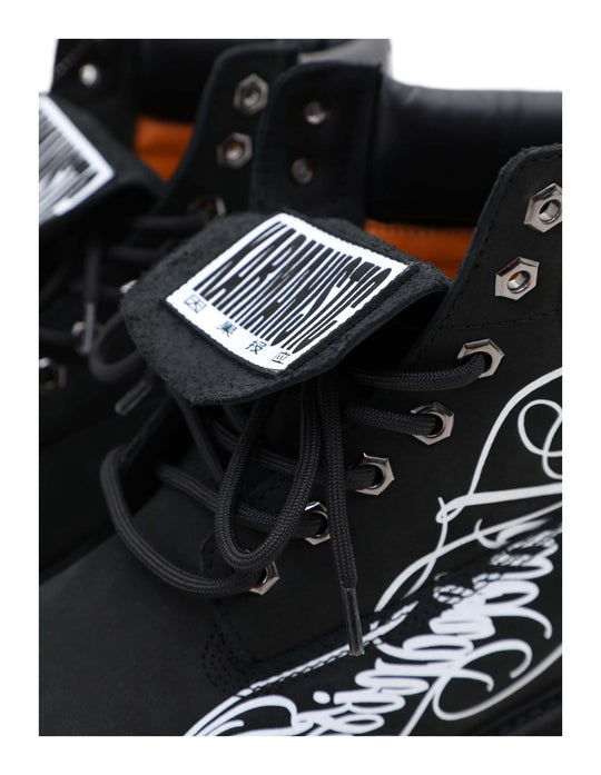KARMANISTIC Nubuck Leather Embroidered Work Boots | Face 3 Face