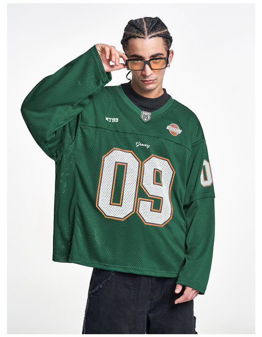 F3F Select 09 Numbered Mesh Long Sleeve Hockey Jersey | Face 3 Face