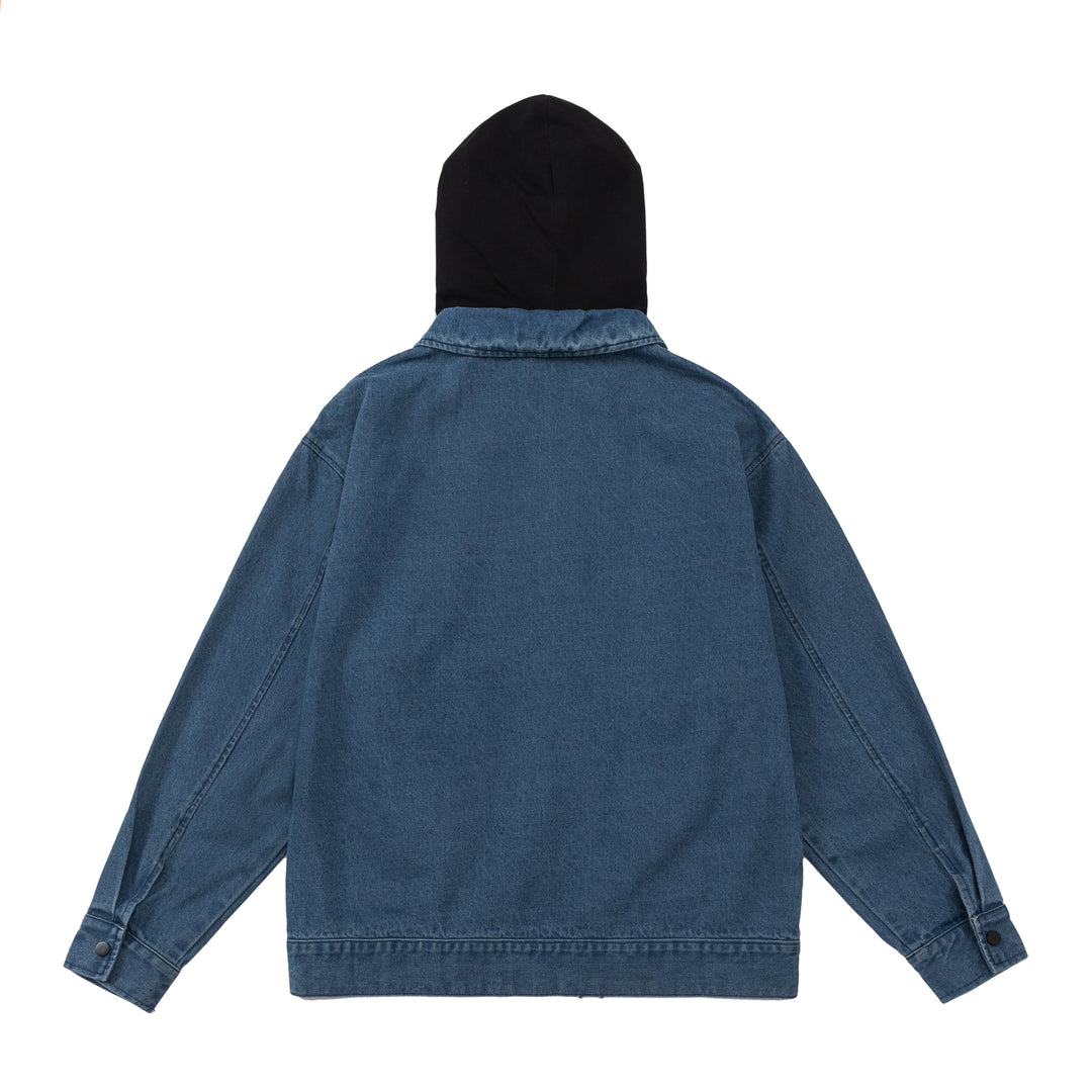 F3F Select Embroidery Hooded Denim Jacket