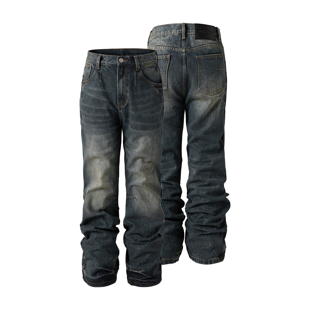 KARMANISTIC 3D Cat Whisker Washed Flared Pants | Face 3 Face