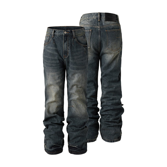 KARMANISTIC 3D Cat Whisker Washed Flared Pants | Face 3 Face