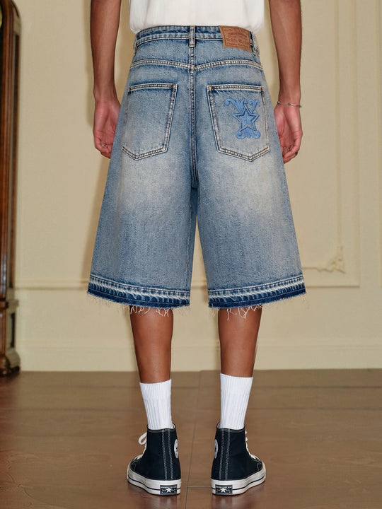 YADcrew Multi Star Studded Cutoff Denim Shorts | Face 3 Face