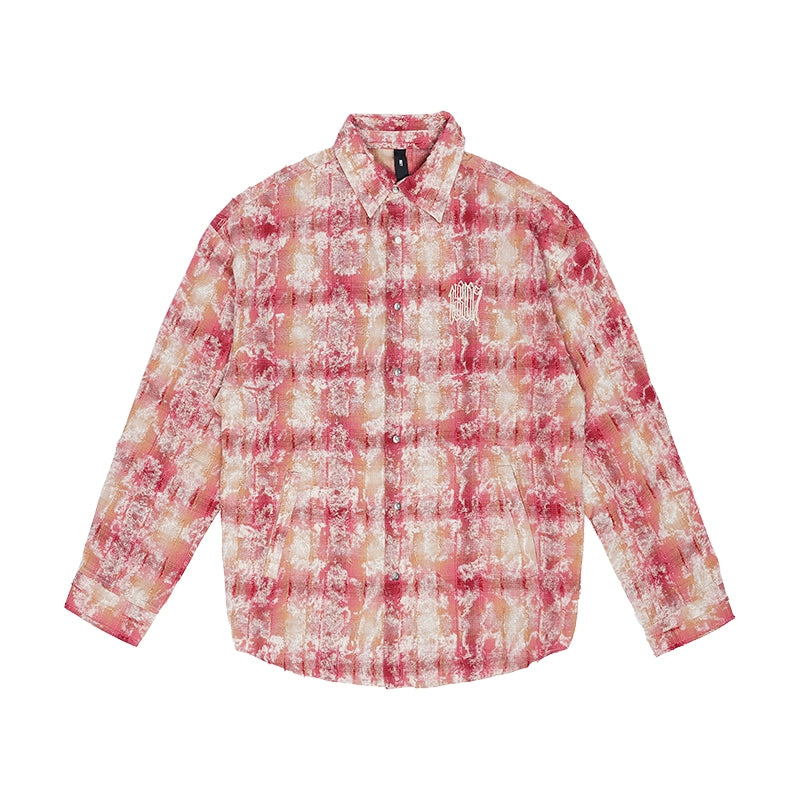 1807 Plaid Faded Long Sleeve Shirt | Face 3 Face