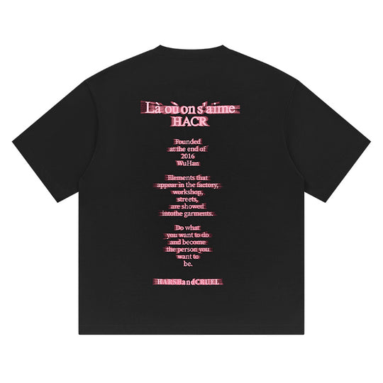 Harsh and Cruel Phantom Font French Typography Tee