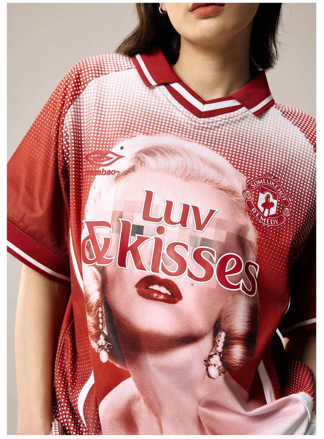 Remedy Luv & Kisses Soccer Jersey Polo Shirt | Face 3 Face