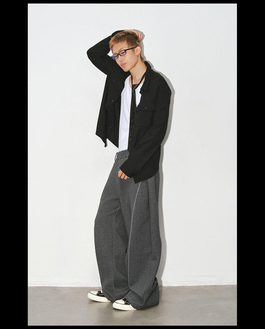 NOVACAM Air Layered Curved Baggy Sweatpants | Face 3 Face