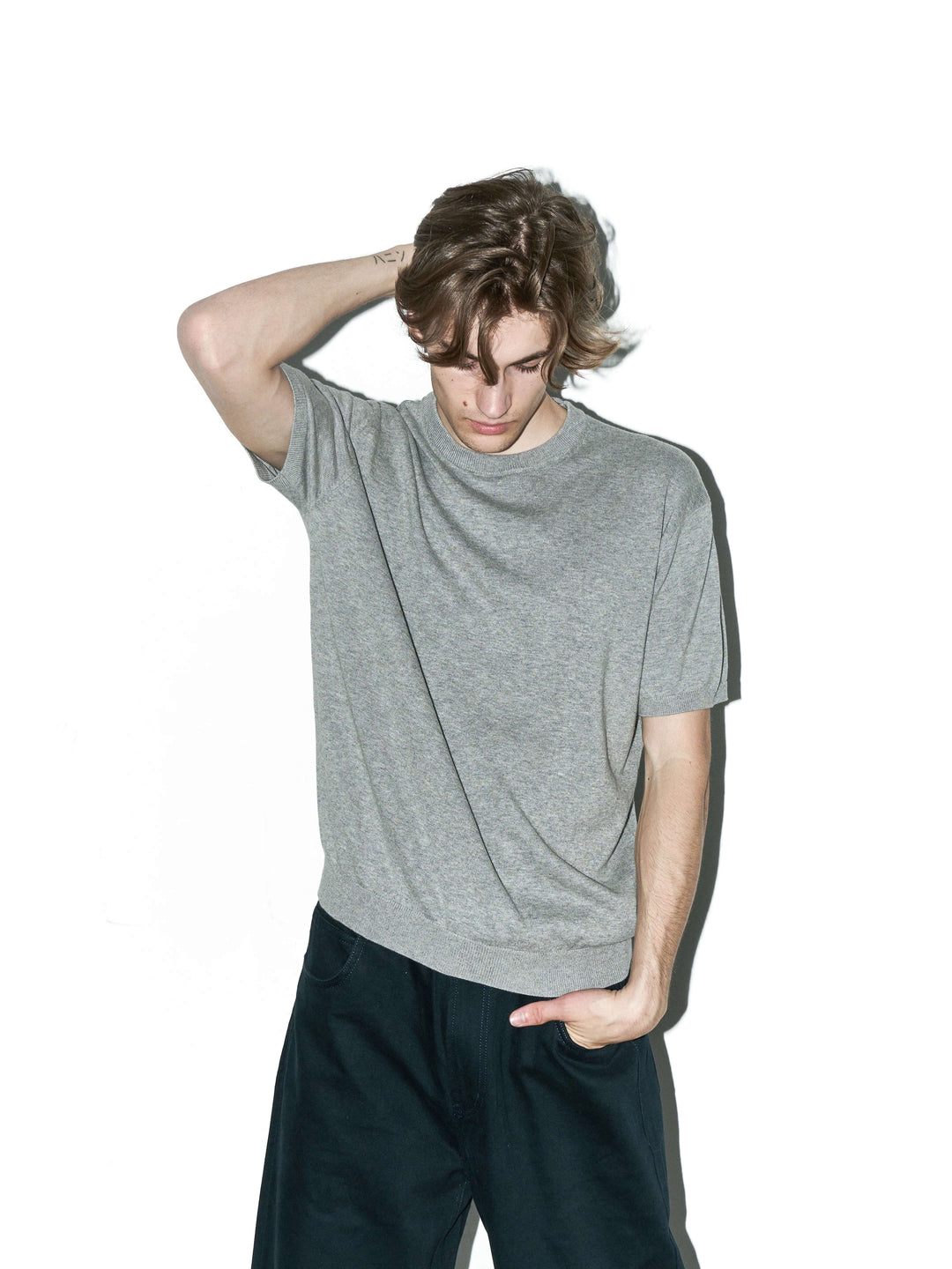 LIBERAFIT Cotton Knit Ribbed Trim Short Sleeve Tee | Face 3 Face
