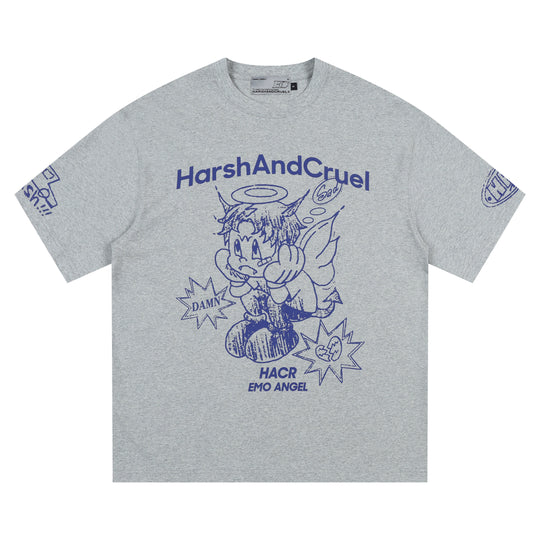 Harsh and Cruel Angel Graffiti Print Tee | Face 3 Face