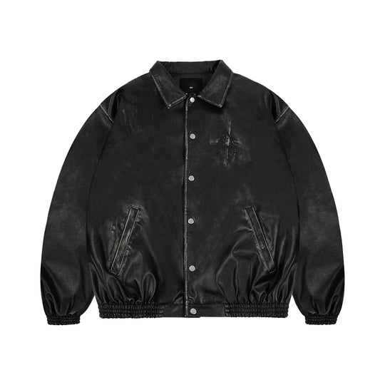 1807 Washed Leather Coach Jacket | Face 3 Face