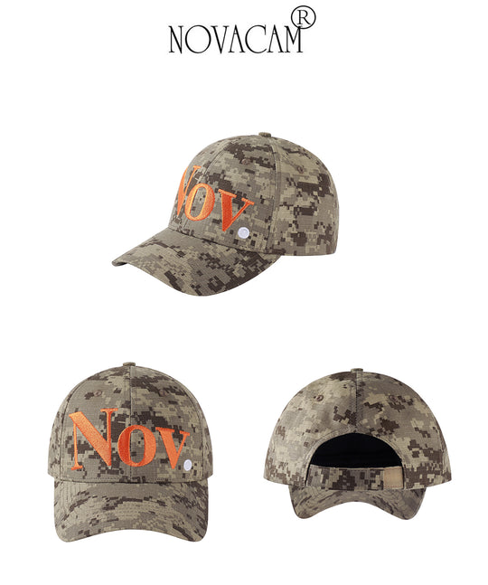 NOVACAM Pixel Camo NOV Logo Embroidered Dad Hat | Face 3 Face