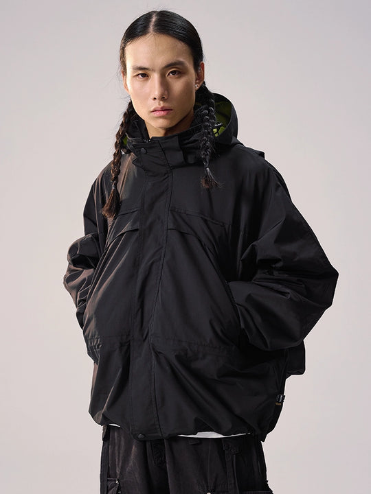 Remedy Backpack Design Hooded Windbreaker Jacket | Face 3 Face