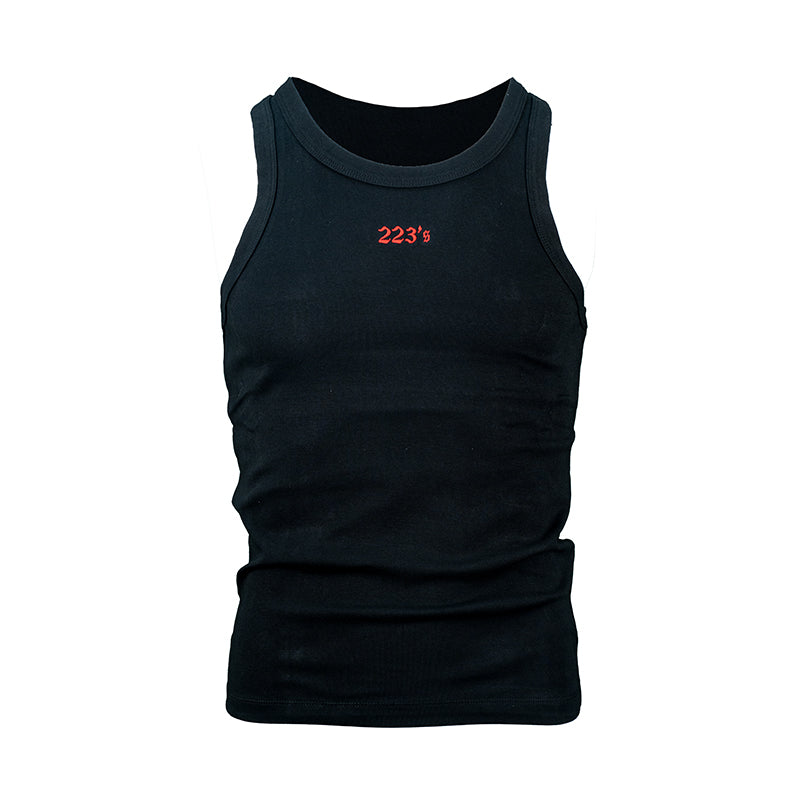 TGFCLUB 223 Logo Embroidered Slim Tank Top | Face 3 Face